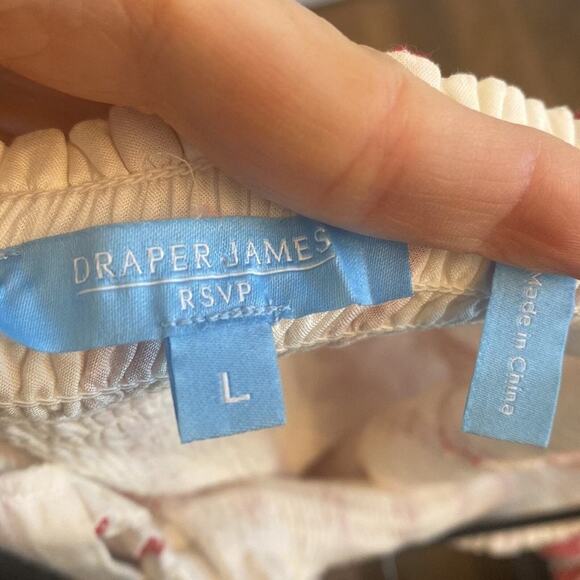 Draper James red striped tiered maxi dress size Large - Picture 6 of 6